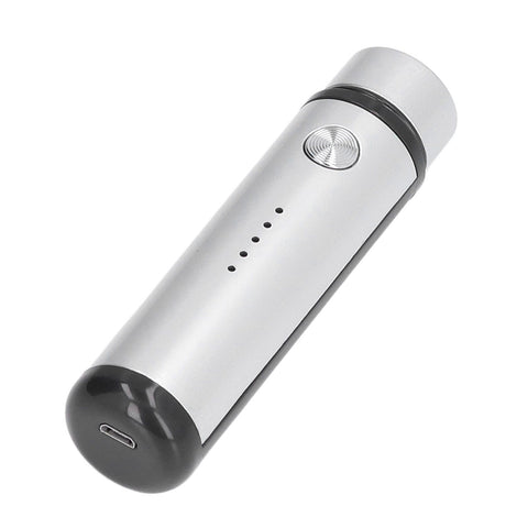 013 Electric Mini Shaver Portable Low Noise Power Display USB Mini Electric Shaver for MenSilver