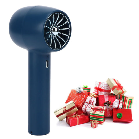 Handheld Fan Handheld 3 Levels Adjustable Speed 2 in 1 USB Charge Strong Power Portable Low Noise Portable Fan Handheld Blue