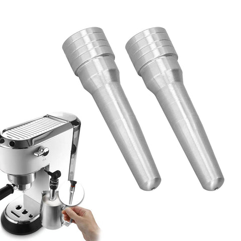 2Pcs Coffee Machine Steam Nozzle Stainless Steel Milk Foam Steam Nozzle for Home Kitchen Cafe Milk Tea Shop (Extended Version)