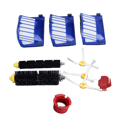 Roller Brush Filters Side Brushes Cleaner Kits Replacement Parts for Roomba 600 675 690 670 671