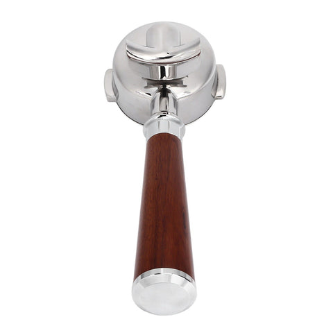 58mm Coffee Portafilter Coffee Machine Filter Coffee Machine Replacement Parts with Wooden Handle for Commercial Use