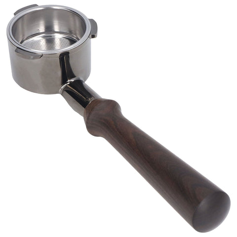 Coffee Portafilter 51mm Ergonomic Black Rosewood Handle Bottomless Zinc Alloy Portafilter for Coffee Machines