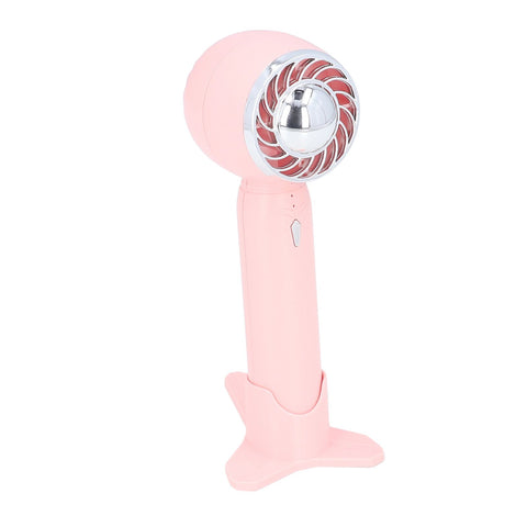 Handheld Fan USB Charging 3 Speeds 2000mAh Mini Portable Desktop Fan for Travel School Office Pink