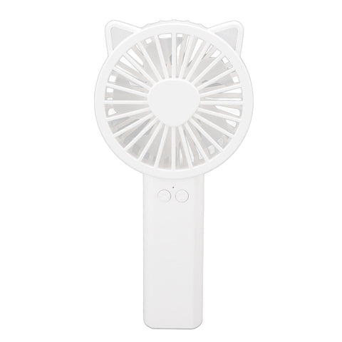 Handheld Mini Fan 3 Different Wind Speeds USB Charging Low Noise Small Fan with Light for Office Dormitory Home