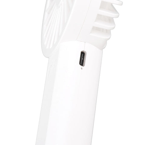 Handheld Mini Fan 3 Different Wind Speeds USB Charging Low Noise Small Fan with Light for Office Dormitory Home