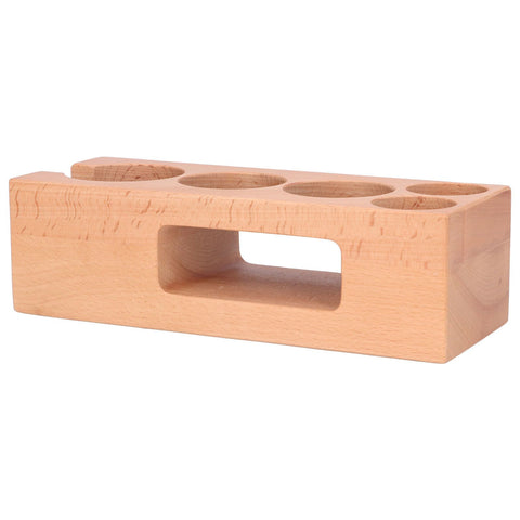 Coffee Tamper Holder Multifunction Food Safe Wooden Coffee Tamping Station for Coffee Lovers