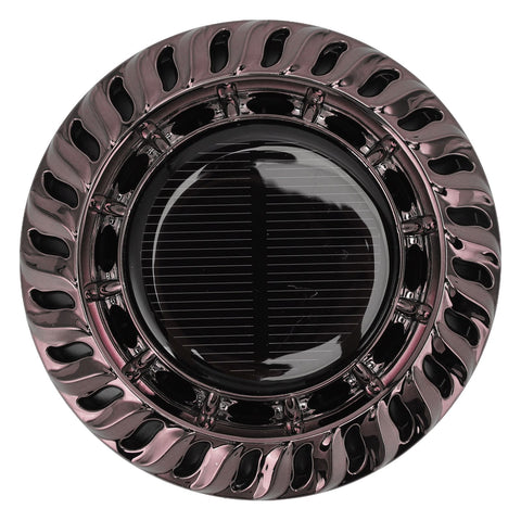 Solar Car Perfume Diffuser Automatic Rotating Decorative Car Aromatherapy Machine for Office Home Silver Black