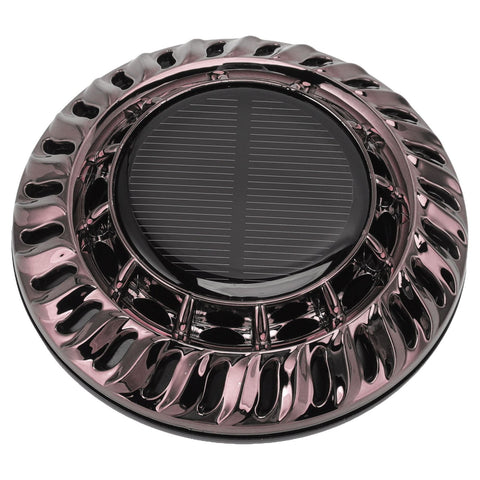 Solar Car Perfume Diffuser Automatic Rotating Decorative Car Aromatherapy Machine for Office Home Silver Black
