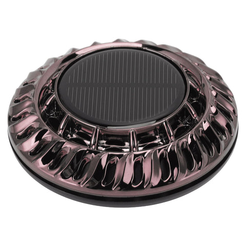 Solar Car Perfume Diffuser Automatic Rotating Decorative Car Aromatherapy Machine for Office Home Silver Black