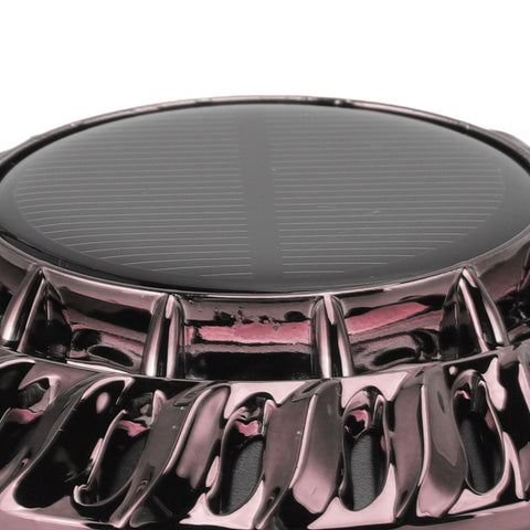 Solar Car Perfume Diffuser Automatic Rotating Decorative Car Aromatherapy Machine for Office Home Silver Black
