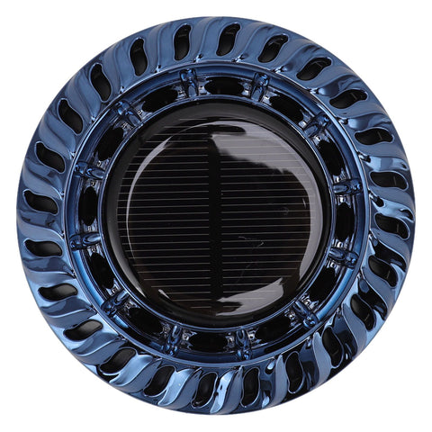 Solar Car Perfume Diffuser Automatic Rotating Decorative Car Aromatherapy Machine for Office Home Ink Blue