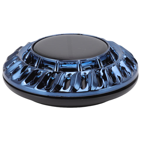 Solar Car Perfume Diffuser Automatic Rotating Decorative Car Aromatherapy Machine for Office Home Ink Blue