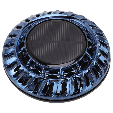 Solar Car Perfume Diffuser Automatic Rotating Decorative Car Aromatherapy Machine for Office Home Ink Blue