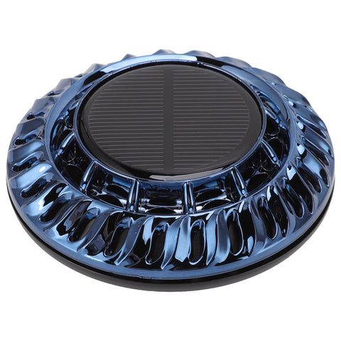 Solar Car Perfume Diffuser Automatic Rotating Decorative Car Aromatherapy Machine for Office Home Ink Blue