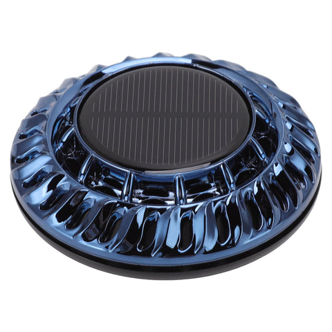 Solar Car Perfume Diffuser Automatic Rotating Decorative Car Aromatherapy Machine for Office Home Ink Blue