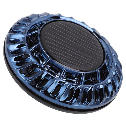 Solar Car Perfume Diffuser Automatic Rotating Decorative Car Aromatherapy Machine for Office Home Ink Blue