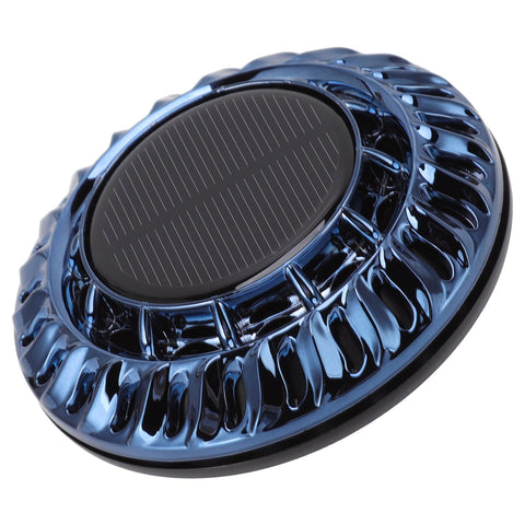 Solar Car Perfume Diffuser Automatic Rotating Decorative Car Aromatherapy Machine for Office Home Ink Blue