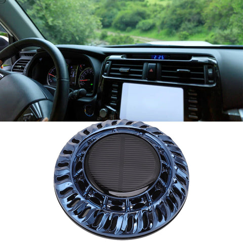 Solar Car Perfume Diffuser Automatic Rotating Decorative Car Aromatherapy Machine for Office Home Ink Blue