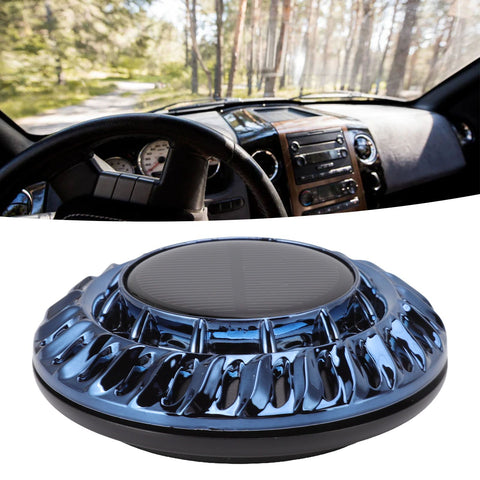 Solar Car Perfume Diffuser Automatic Rotating Decorative Car Aromatherapy Machine for Office Home Ink Blue