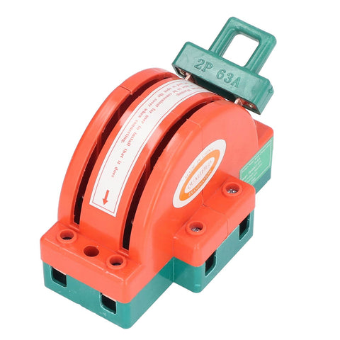 HK11 Knife Switch Safe Double Throw Bidirectional Electric Reverse Switch for Industrial Household Appliances 2P 63A