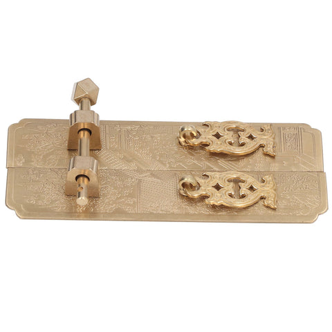 Cabinet Faceplate Retro Style Brass Material Landscape Character Pattern Decorative Cabinet Handles for Wardrobes