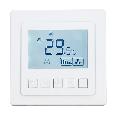Air Conditioning Thermostat 5℃ To 35℃ ±1℃ High Accuracy Temperature Controller with Large LCD Display for Dining Room