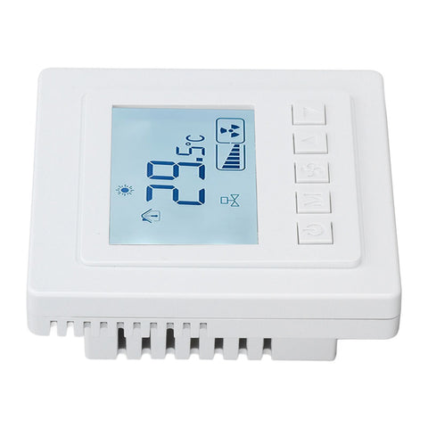 Air Conditioning Thermostat 5℃ To 35℃ ±1℃ High Accuracy Temperature Controller with Large LCD Display for Dining Room