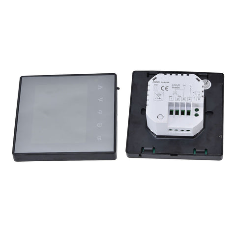 Smart Thermostat Multifunction Programmable Thermostat for Air Conditioner Water Heating Underfloor Heating AC220V Black