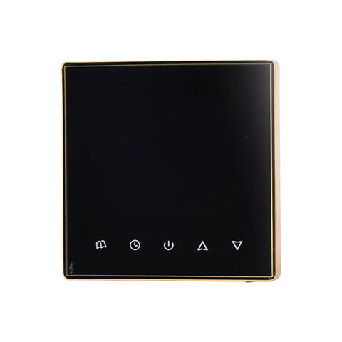 Smart Thermostat Multifunction Programmable Thermostat for Air Conditioner Water Heating Underfloor Heating AC220V Gold