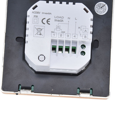 Smart Thermostat Multifunction Programmable Thermostat for Air Conditioner Water Heating Underfloor Heating AC220V Gold