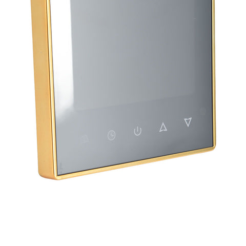 Smart Thermostat Multifunction Programmable Thermostat for Air Conditioner Water Heating Underfloor Heating AC220V Gold