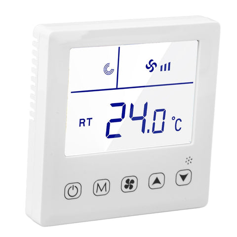 Digital Thermostat Ventilation Function Accurate LCD Display Air Conditioning Temp Controller for Home Hotel AC220V