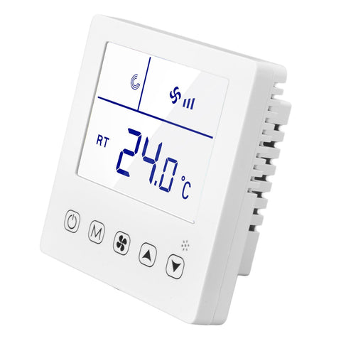 Digital Thermostat Ventilation Function Accurate LCD Display Air Conditioning Temp Controller for Home Hotel AC220V