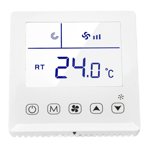 Digital Thermostat Ventilation Function Accurate LCD Display Air Conditioning Temp Controller for Home Hotel AC220V