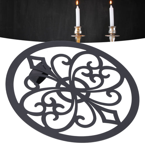 Wall Hanging Candle Holders Black European Retro Prevent Dripping Baroque Wall Candlestick