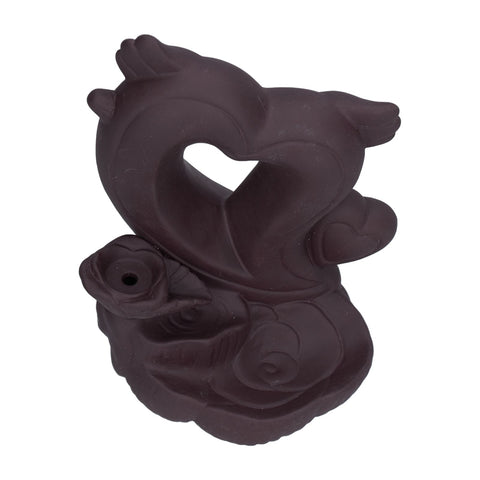 Backflow Incense Burner Smoke Waterfall Aroma Burner Ceramic Incense Holder Ornament for Home Office Decoration