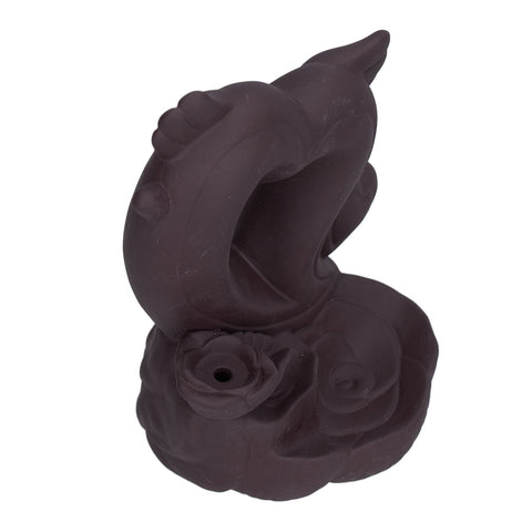 Backflow Incense Burner Smoke Waterfall Aroma Burner Ceramic Incense Holder Ornament for Home Office Decoration