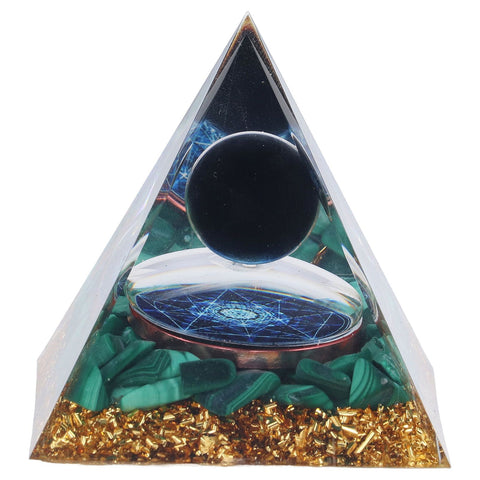 Orgone Pyramid Exquisite Healing Energized Gemstones Pyramids for Home Offices Bedroom