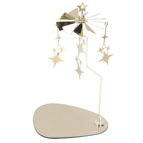 Candle Holder Round Triangle Tray Romantic European Style Stainless Steel Rotating Aromatherapy Wind Chime Candle Holder Star