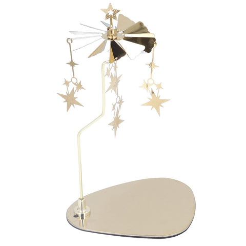 Candle Holder Round Triangle Tray Romantic European Style Stainless Steel Rotating Aromatherapy Wind Chime Candle Holder Star