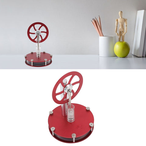 Stirling Engine Model Low Temperature Differential Education Toy Metal Hot Air Engine Motor for Kids Learning