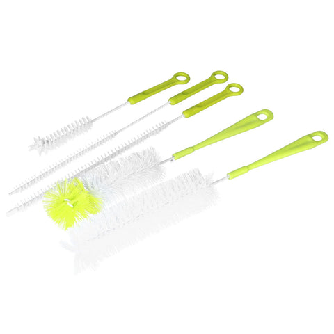Water Bottle Brush 5pcs Long Handle Cleaning Brush for Narrow Neck Water Bottle Baby Bottle Coffee GrinderGreen
