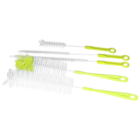 Water Bottle Brush 5pcs Long Handle Cleaning Brush for Narrow Neck Water Bottle Baby Bottle Coffee GrinderGreen