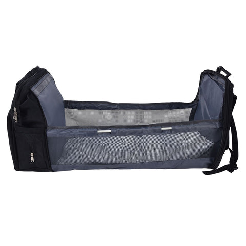 Backpack Multifunctional Foldable Large Capacity Baby Diaper Storage Bag for TravelBlack