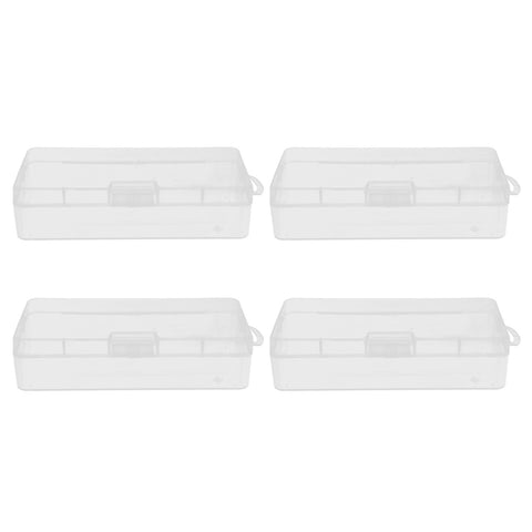 Transparent Storage Box Clear Plastic Container with Hinged Cover for Small ObjectsCrafts Beads Jewelry