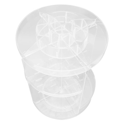 Makeup Organizer 360 Degree Rotation Cosmetic Storage Box Large Capacity Acrylic Jewelry Storage Rack