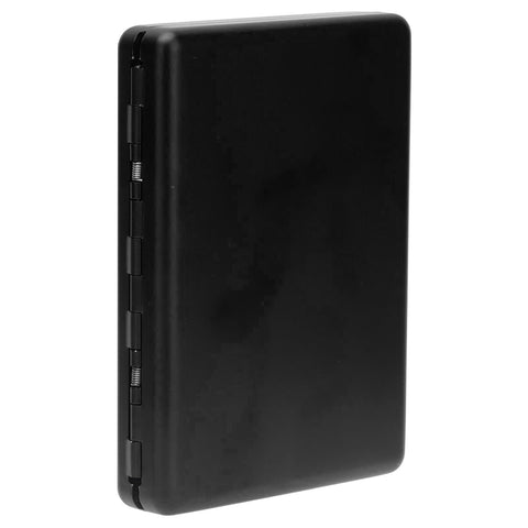 Cigarette Case Aluminium Alloy High Durability Fashion Glossy Exquisite Texture Cigarette Holder for Travel OutdoorBlack