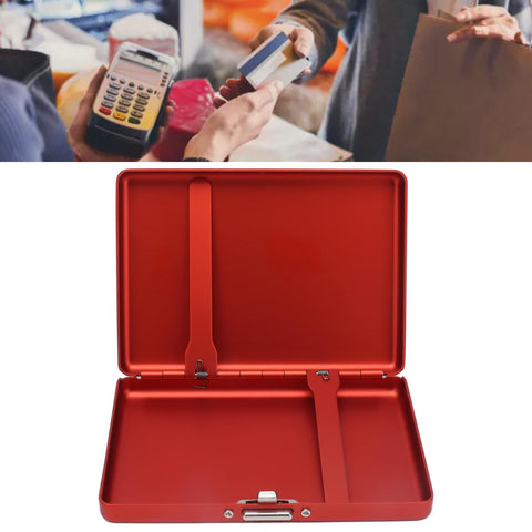 Cigarette Case Aluminium Alloy High Durability Fashion Glossy Exquisite Texture Cigarette Holder for Travel OutdoorRed