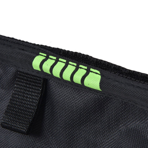 Car Garbage Storage Bag Waterproof Foldable Oxford Fabric Auto Litter Bin with Lid and Pockets Black