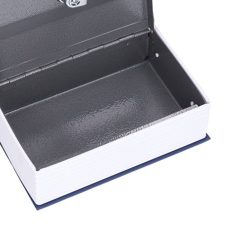 Safe Box Simulation Book Shape Decorative Storage Money Case for Bedroom Living Room OfficeBlue